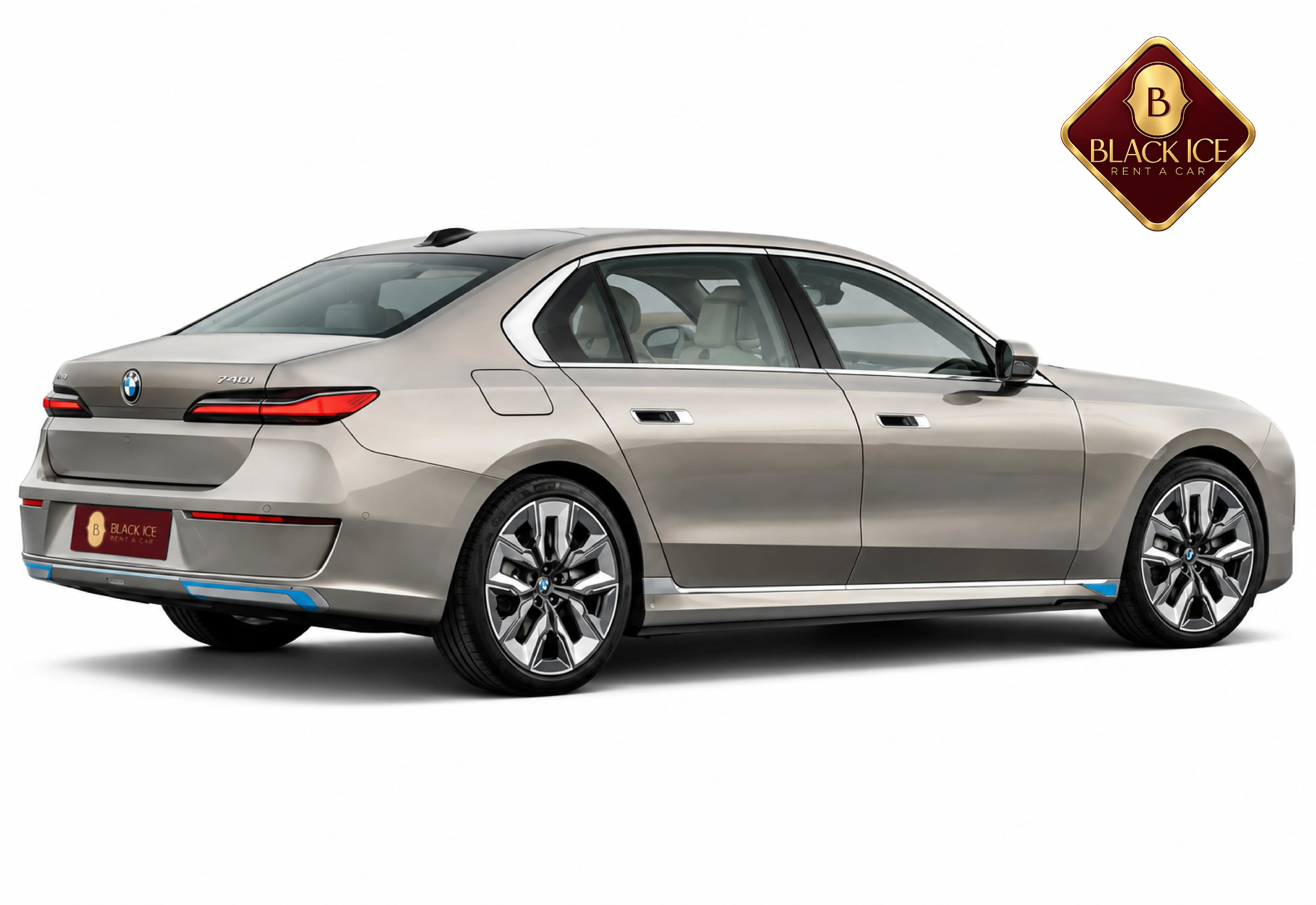 BMW 735i rear view