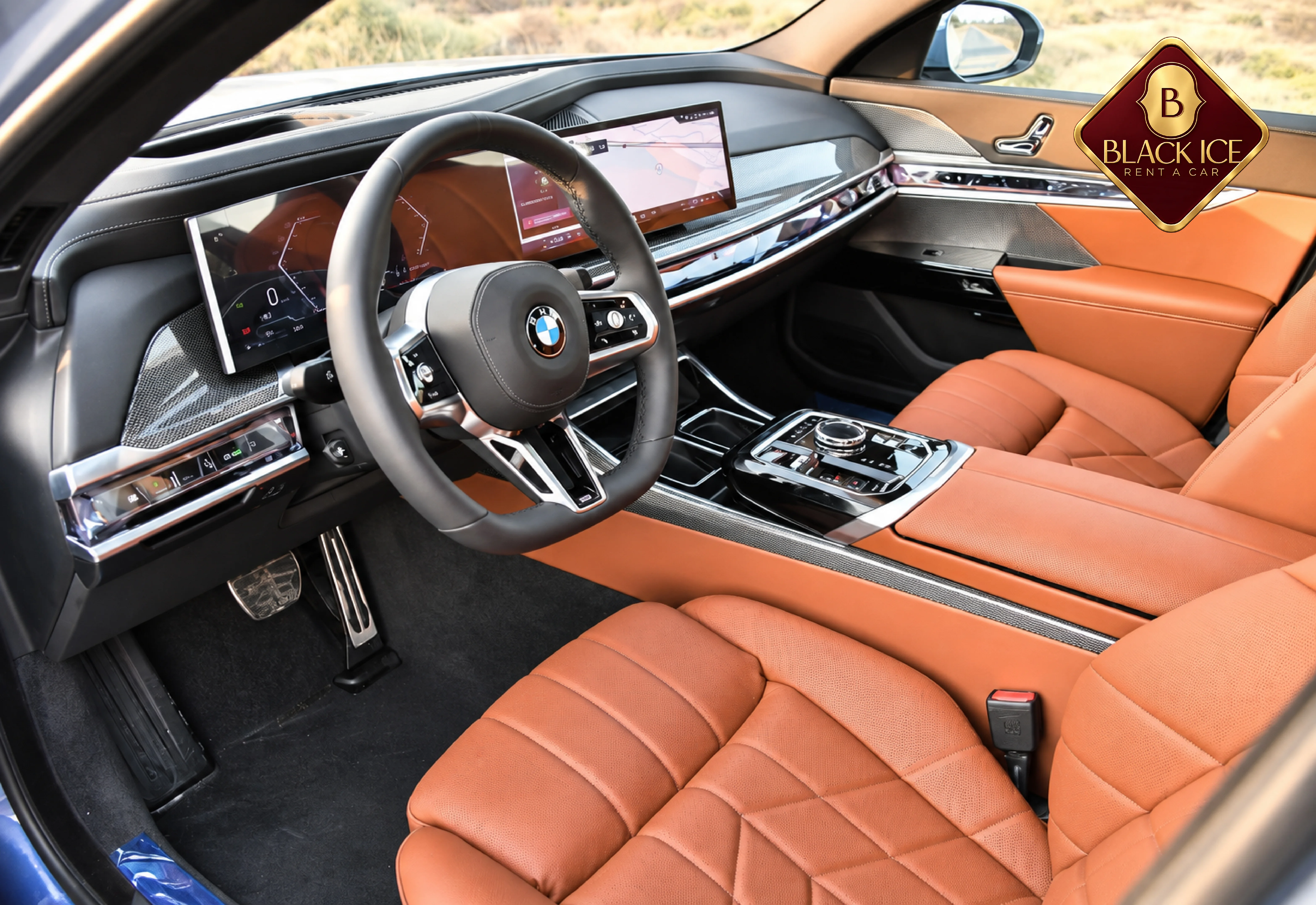 BMW 735i interior
