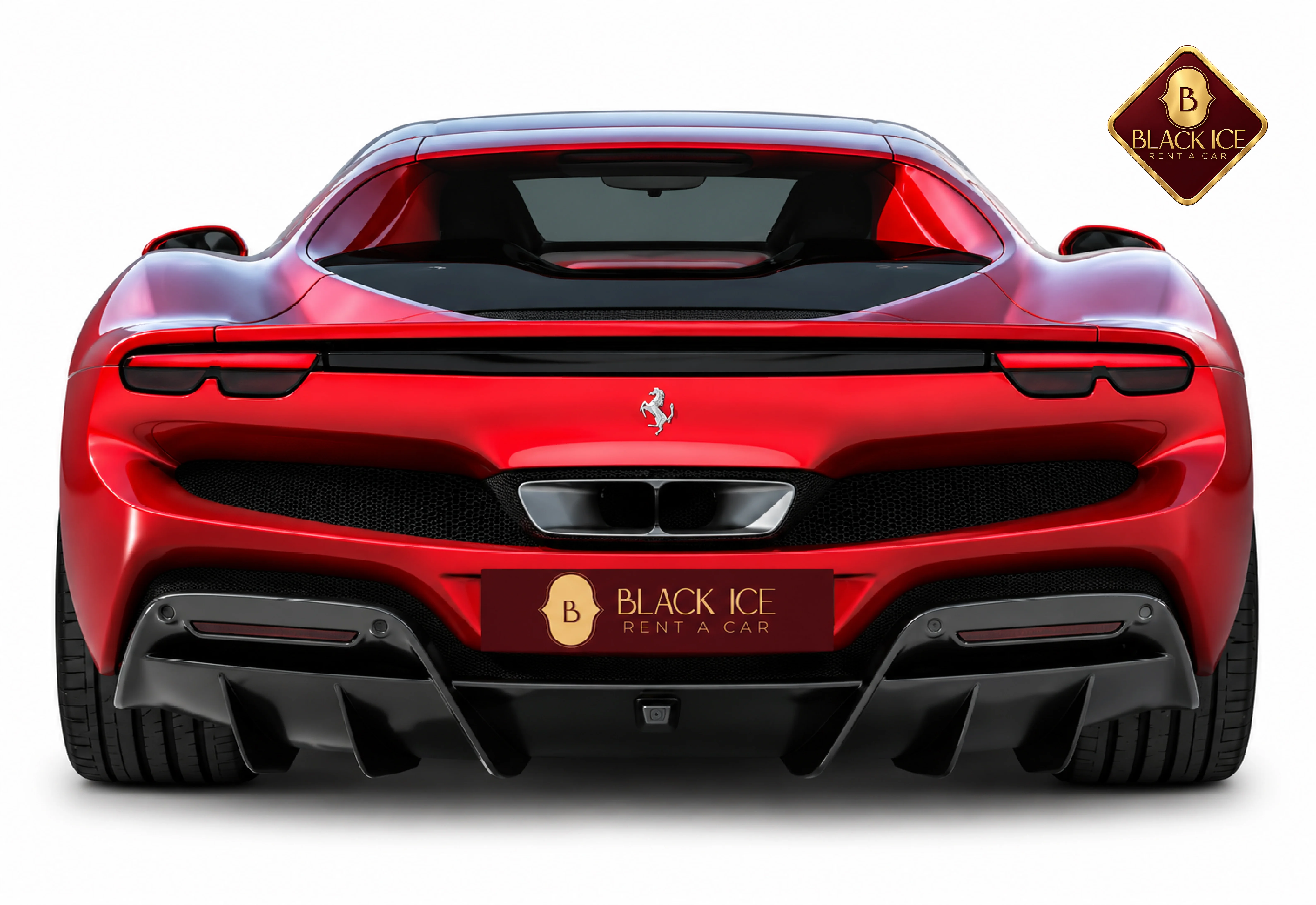 Ferrari 296 GTB rear view